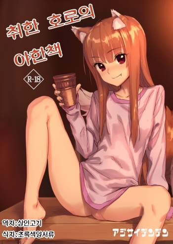[Ajisaidenden (Kawakami Rokkaku, Takanashi Rei)] Horoyoi Ecchibon | 취한 호로의 야한책 (Spice and Wolf) [Korean] [상인고기] [Digital] cover