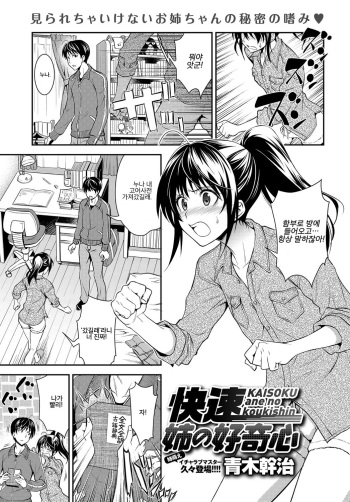 [Aoki Kanji] Kaisoku Ane no Koukishin | 쾌속 누나의 호기심 (COMIC Anthurium 2017-03) [Korean] [Digital] cover