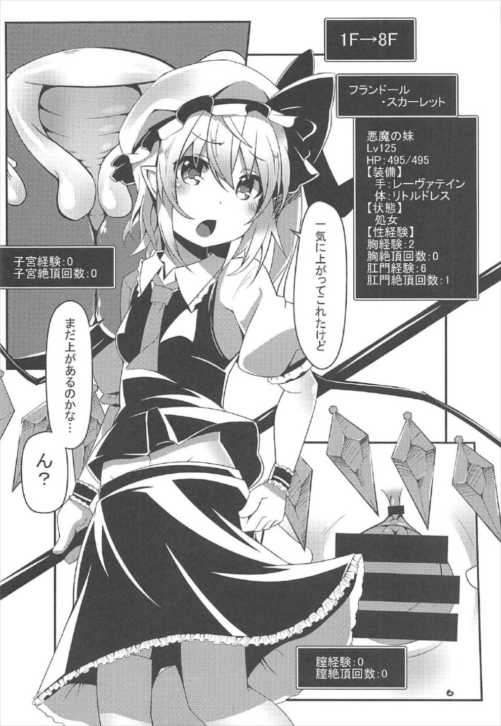 Flan-chan no Ero Trap Dungeon ERO STATUS page 5 full