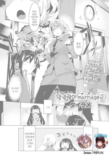[Tairame] Wagamama Marriage 2 | 말괄량이 marriage 2 (COMIC Anthurium 2017-10) [Korean] [Mercury + 시뮬라시옹] [Digital] cover