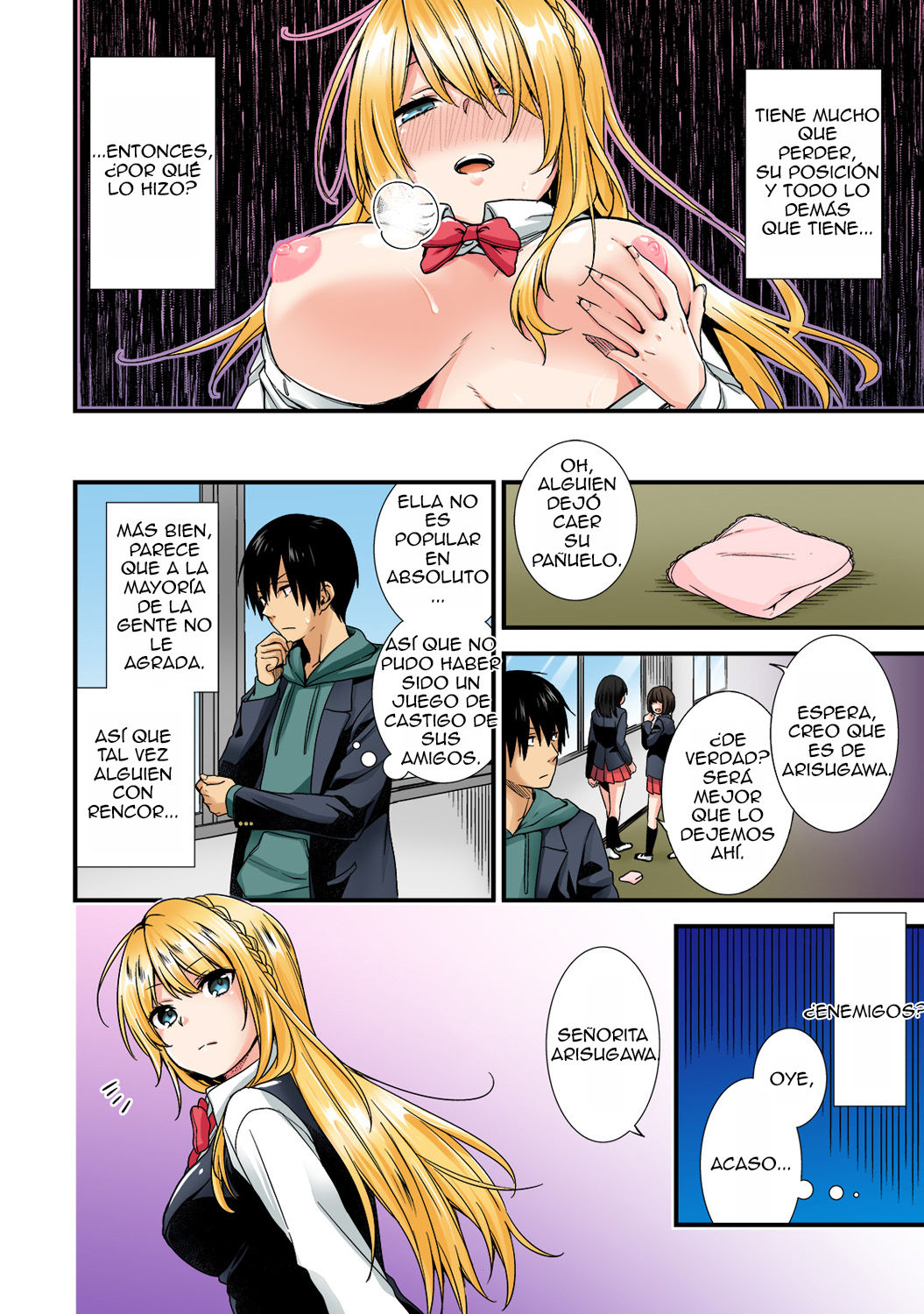 Gakuen no Ojou-sama ga Roshutsukyou no Dohentai datta Hanashi | La dama de la escuela es realmente una pervertida exhibicionista  Ch. 1 page 4 full