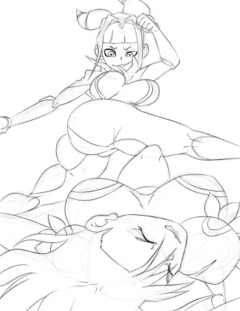 [Inuyuru] Juri doms Chun-Li (Street Fighter) cover
