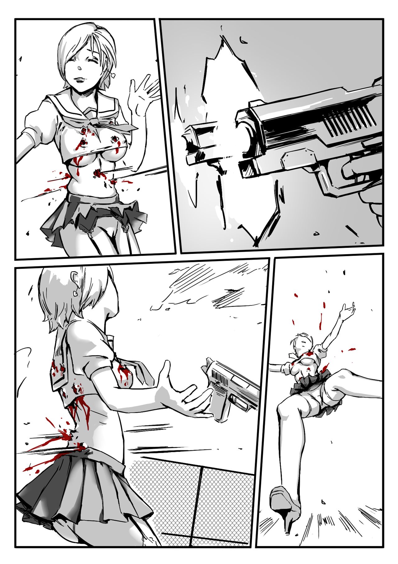 School girls duel page 3 full