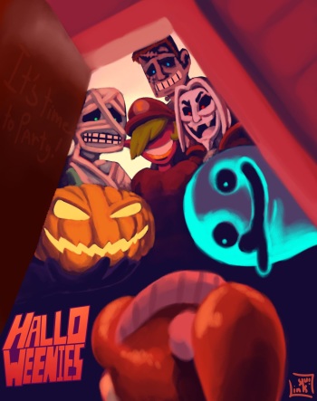 [LinkLink] Hallo-Weenies [Spanish] [Espa-Doujins] cover