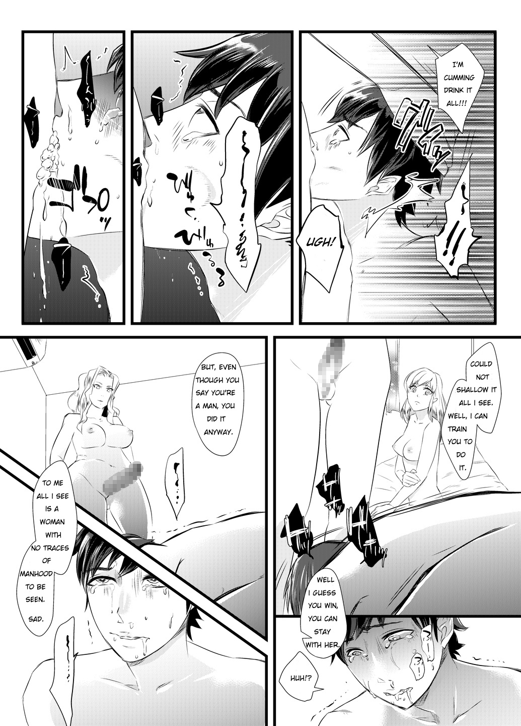 Immoral Yuri Heaven ~The Husband is made female and trained while his wife is bed by a woman~ page 10 full