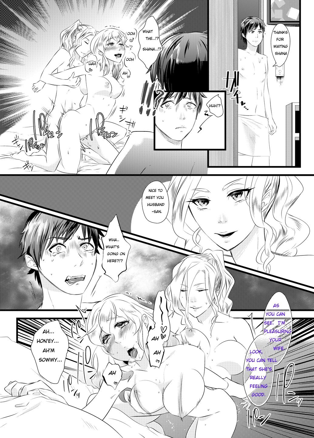 Immoral Yuri Heaven ~The Husband is made female and trained while his wife is bed by a woman~ page 5 full