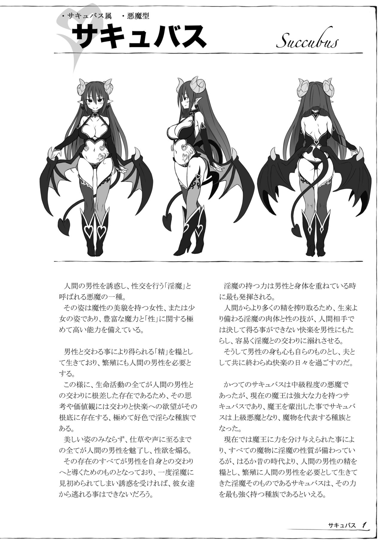 Mamono Musume Zukan Chousa Kiroku Succubus Note page 2 full