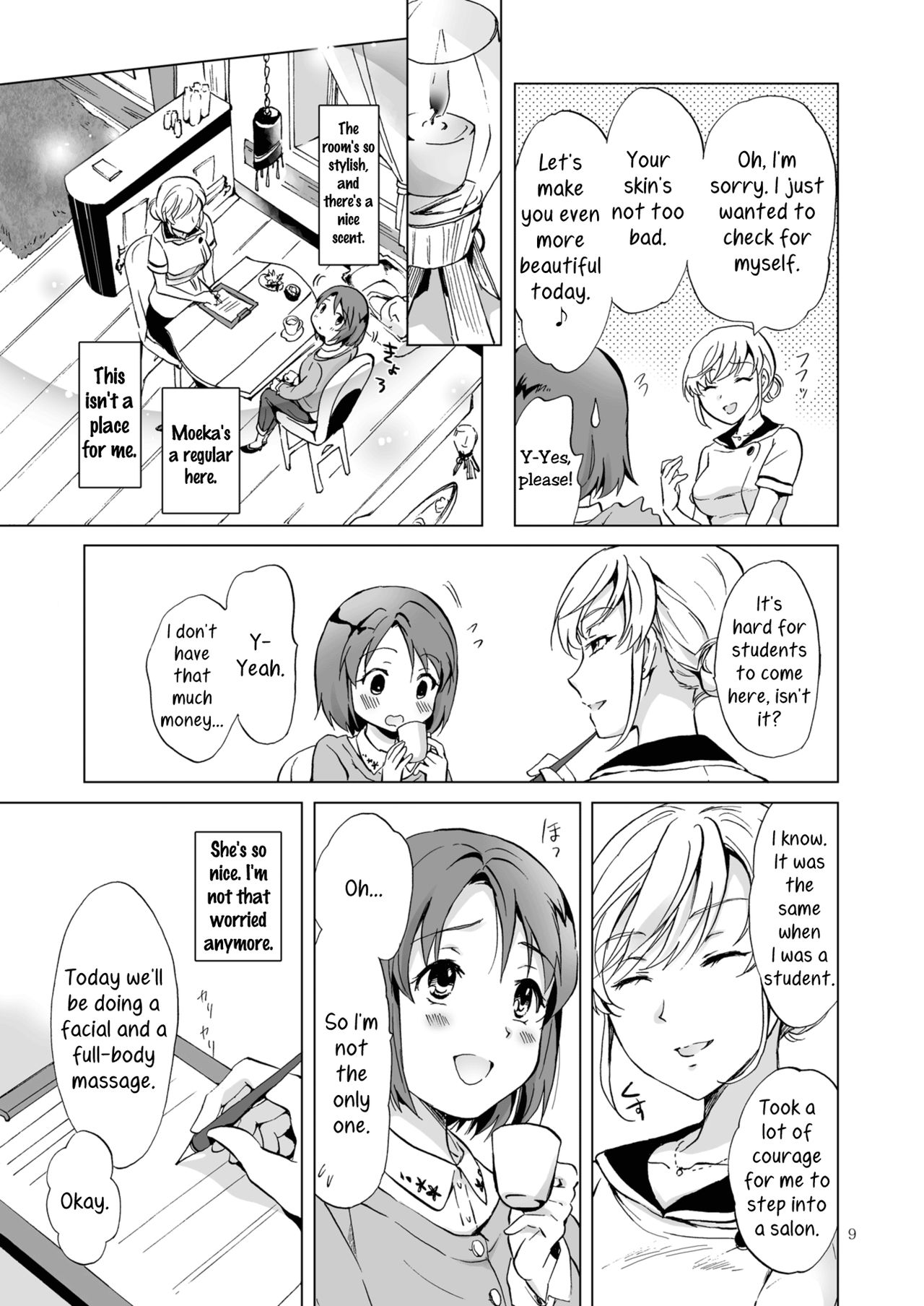 Himitsu no Yuri Esthe | Secret Yuri Salon page 9 full