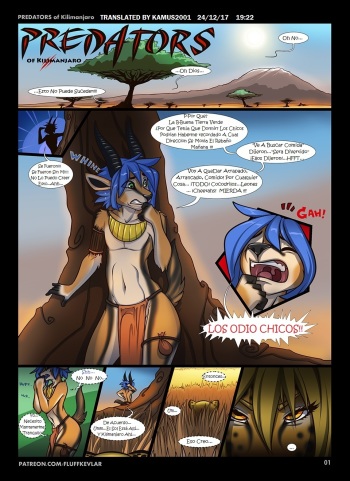 [Fluff-Kevlar] Predators Of Kilimanjaro [Spanish] [Kamus2001] [Translated By Me ;v] cover