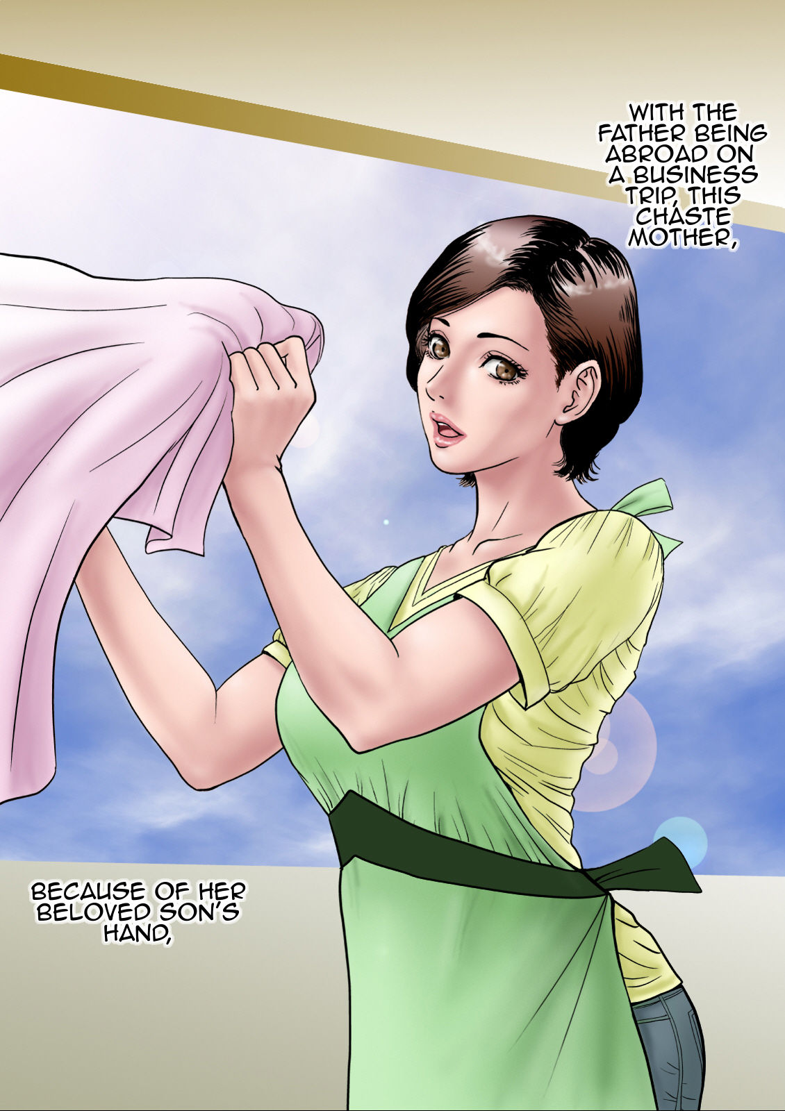 Shucchou Suru Otou-san Choukyou Sareru Okaa-san | Training Mother while Father is Abroad page 5 full