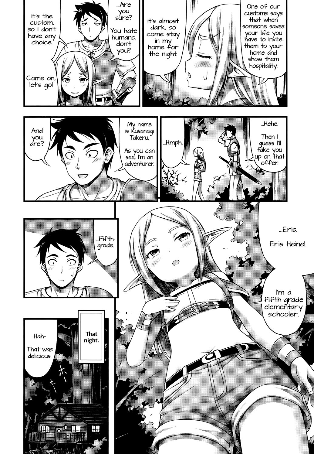 Isekai de Loli Elf Tasuketara Kou Natta | I Saved a Loli Elf in Another World and This Happened page 4 full