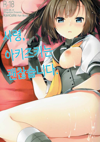 (C90) [Ichigosize (Natsume Eri)] Shirei, Akizuki wa Daijoubu desu | 사령, 아키즈키는 괜찮습니다. (Kantai Collection -Kancolle-) [Korean] cover