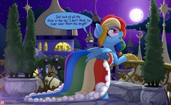 Rainbow Dash and You Attend the Gala (by PussPuss) cover