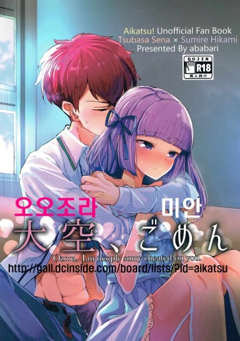 (C91) [Ugokuna pharmacy θ (ababari)] Oozora, Gomen | 오오조라 미안 (Aikatsu!) [Korean] cover