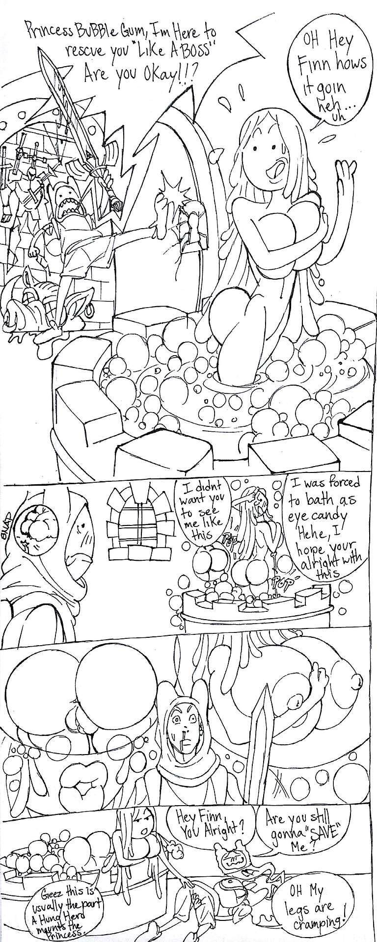 Princess Bubblebutt’s Sticky Bathtime page 2 full