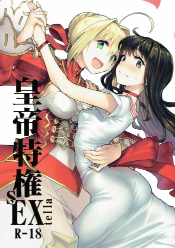 (COMIC1☆11) [Gokusaishiki (Aya Shachou)] Koutei Tokken sEXtella (Fate/EXTELLA) cover