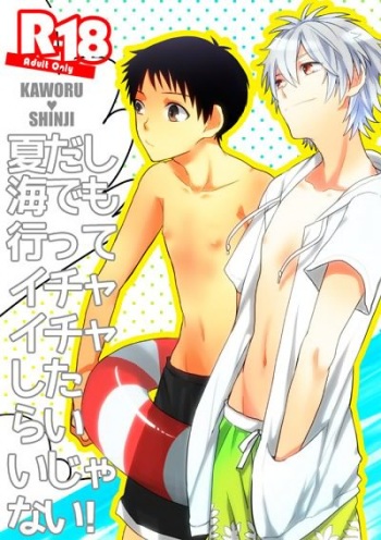 (C86) [AKA-MISO (Mamemu)] Natsu Dashi Umi Demo Itte Ichaicha Shitara ii ja Nai! | Nothing Wrong with a Little Summer Fun at the Beach! (Neon Genesis Evangelion) [English] {Spluuuuurt} cover