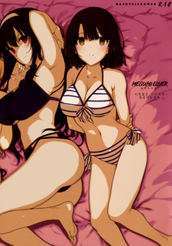 (COMIC1☆11) [Basutei Shower (Katsurai Yoshiaki)] MEGUMI LOVER Saenai Kanojo To Erogezukuri (Saenai Heroine no Sodatekata) [Korean] cover