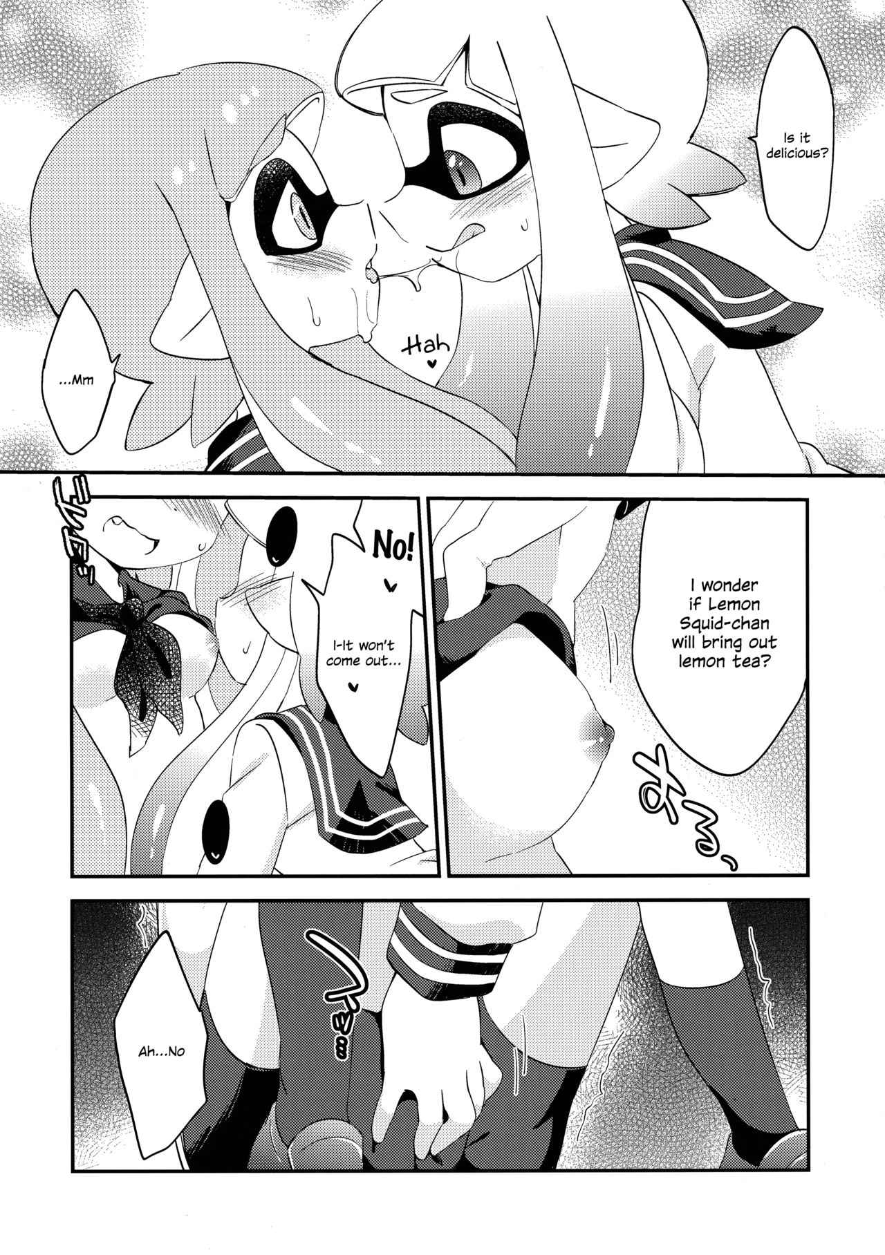 Yuri Ika Gachi♥cchi - Lemon to Milk | Super Lewd Yuri Squids - Lemon and Milk page 12 full
