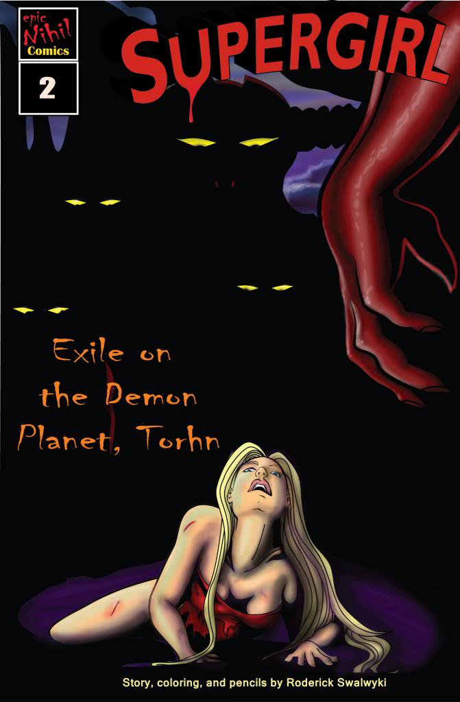 Supergirl: Exile on the demon planet torhn page 1 full