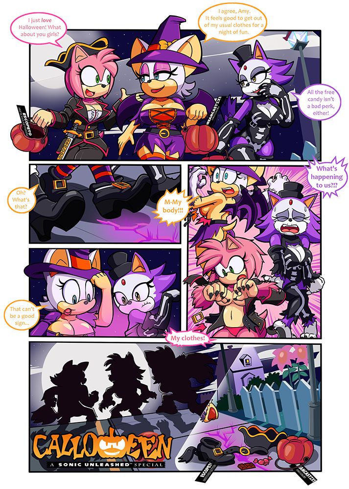 Calloween - Night of the Were-girls page 1 full