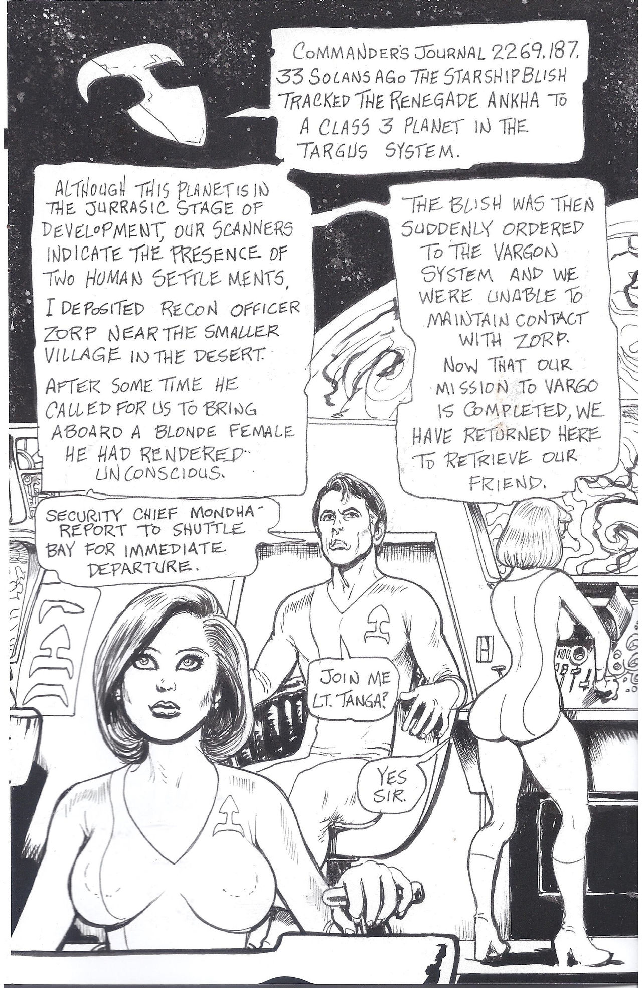 Cavewoman: Starship Blish 1 page 11 full