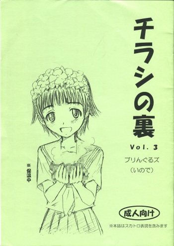 (C78) [Bringles (Inode)] Chirashi no Ura Vol. 3 (Toaru Kagaku no Railgun) cover