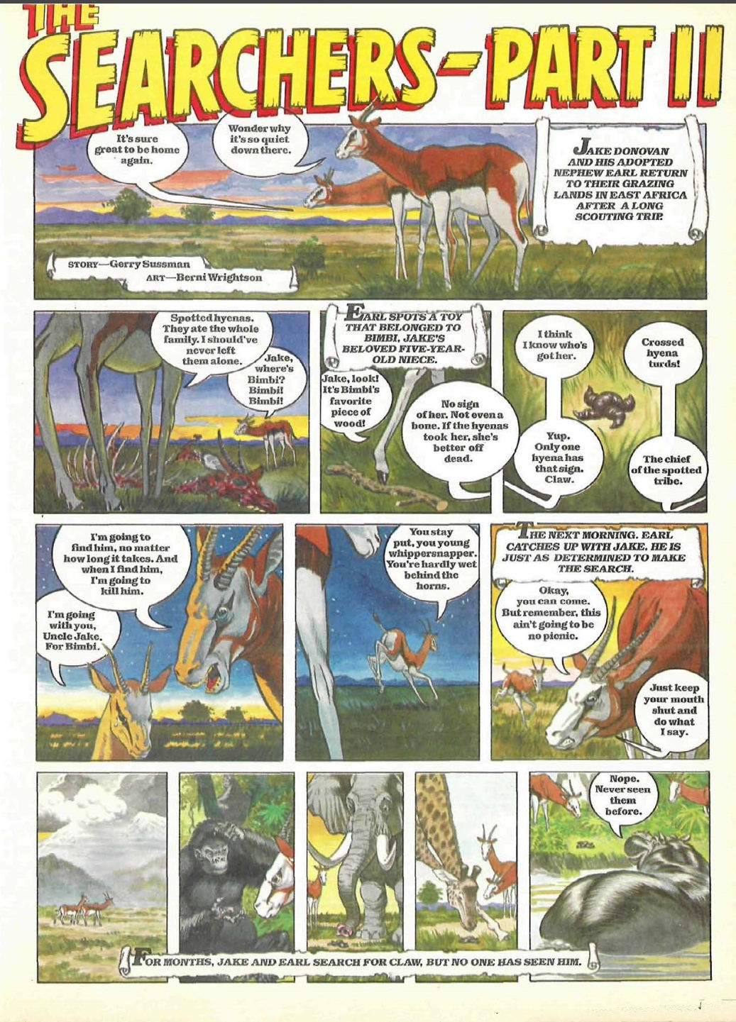 The Searchers Part II page 1 full