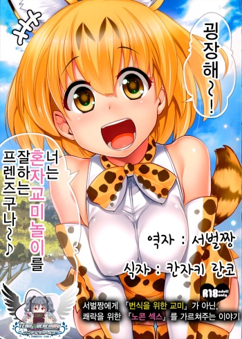 (SC2017 Winter) [Shin Hirijidou Honpo (Hijiri Tsukasa)] Sugoi! Anata wa Hitori Koubi Gokko ga Tokui na Friends Nanda ne - Serval-chan ni, "Hanshoku no Tame no Koubi" ja nai, Kimochiyoku Naru Tame no "Namahame Sex" Oshieteageru Hanashi. cover
