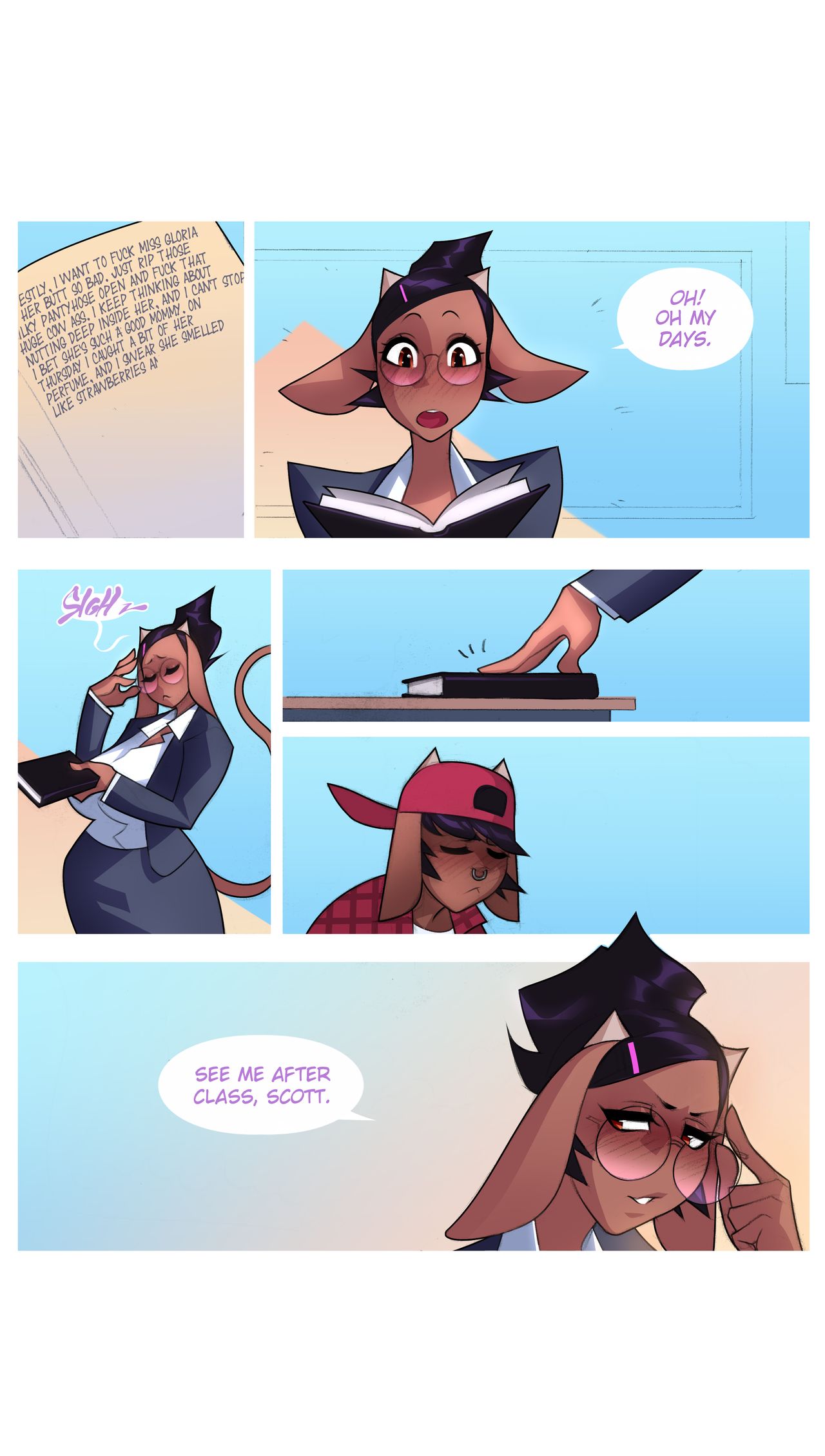 Wonder Cow Teacher Gloria pt.1 page 12 full