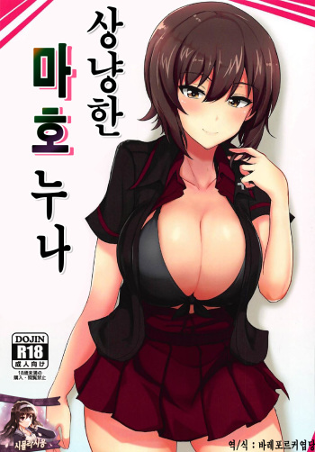 (C92) [Hakuginmokusei (Poshi)] Yasashii Maho Onee-chan + Omake Copybon | 상냥한 마호누나 (Girls und Panzer) [Korean] [시뮬라시옹] cover