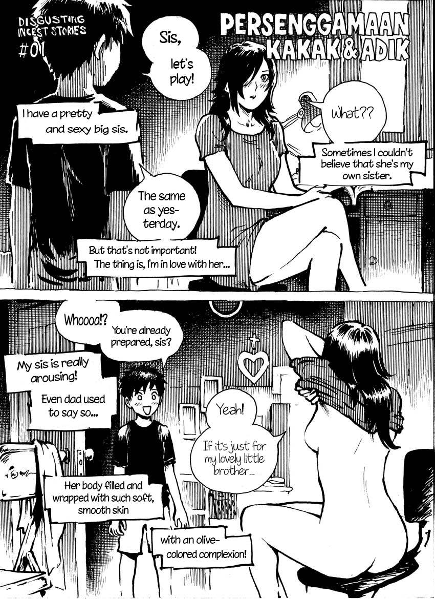 Disgusting Incest Stories #01 Persenggamaan Kakak & Adik | Disgusting Incest Stories #01 Brother & Sister's Intercourse page 1 full