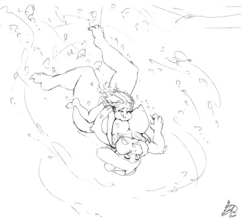 (ByondRAGE) Toriel and Frisk Underwater Cave Peril cover
