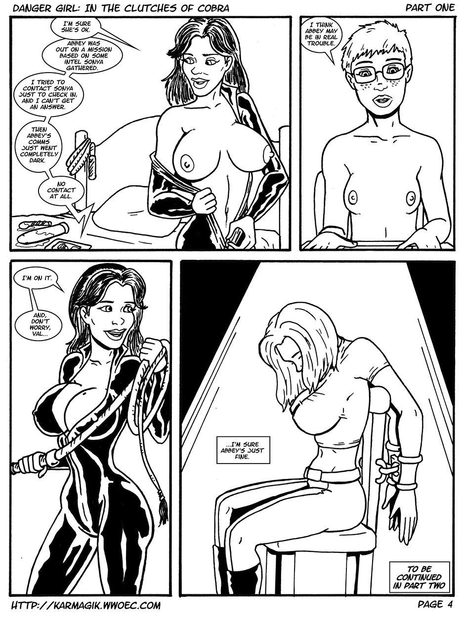 Danger Girl In the Clutches of Cobra - Ink page 4 full