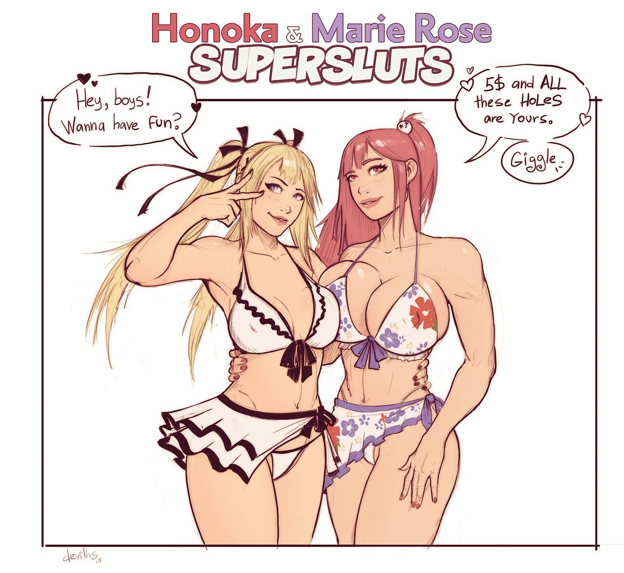 Honoka & Marie Rose Supersluts page 1 full
