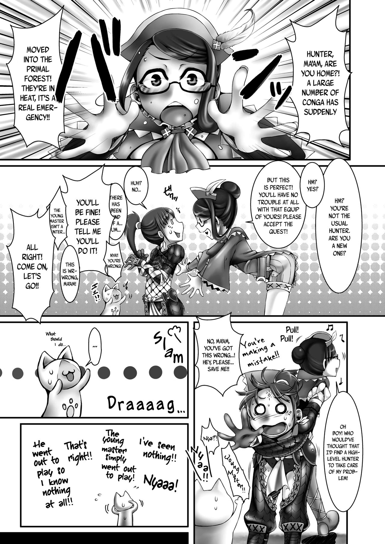 Kinkue! Hatsujou Kemonotachi wo Kare! | URGENT QUEST! Hunt Down the Beasts in Heat! page 5 full