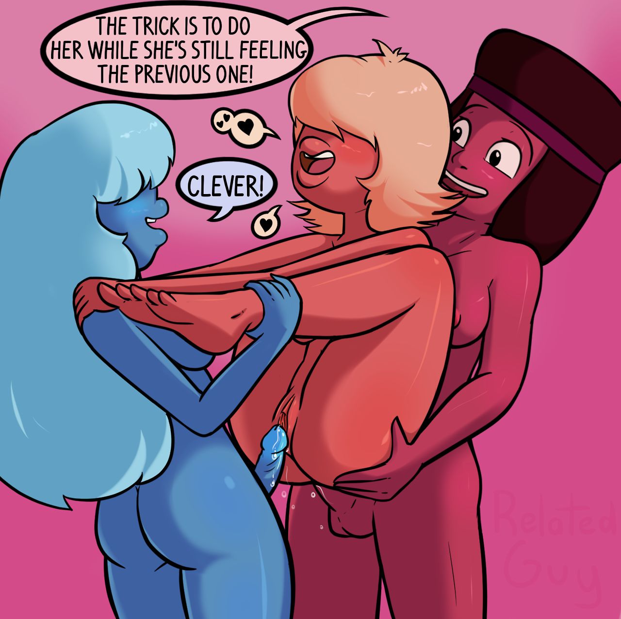 Steven Universe - Ruby, Padparadscha and Sapphire. page 11 full