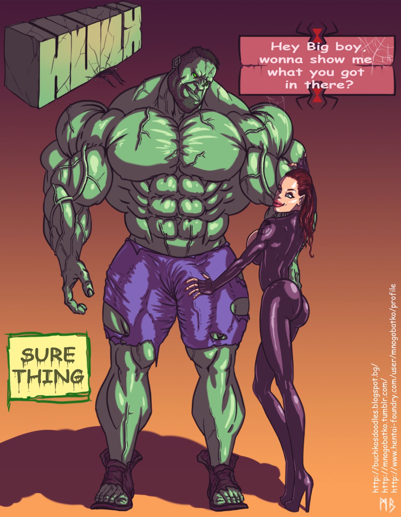 Hulk vs Black Widow page 1 full
