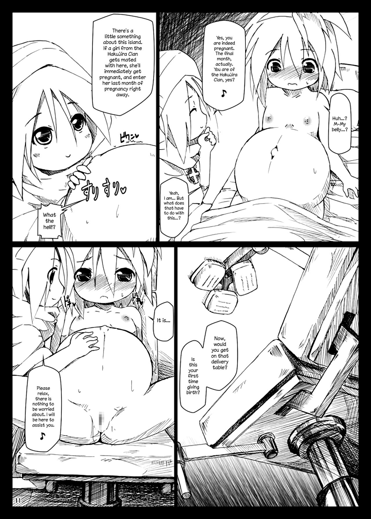 Bote Dun ~Harande Unde Tsuyoku Natte Iku~ | Pregnancy☆Dungeon ~ Get pregnant, Give birth, and Becum stronger page 11 full