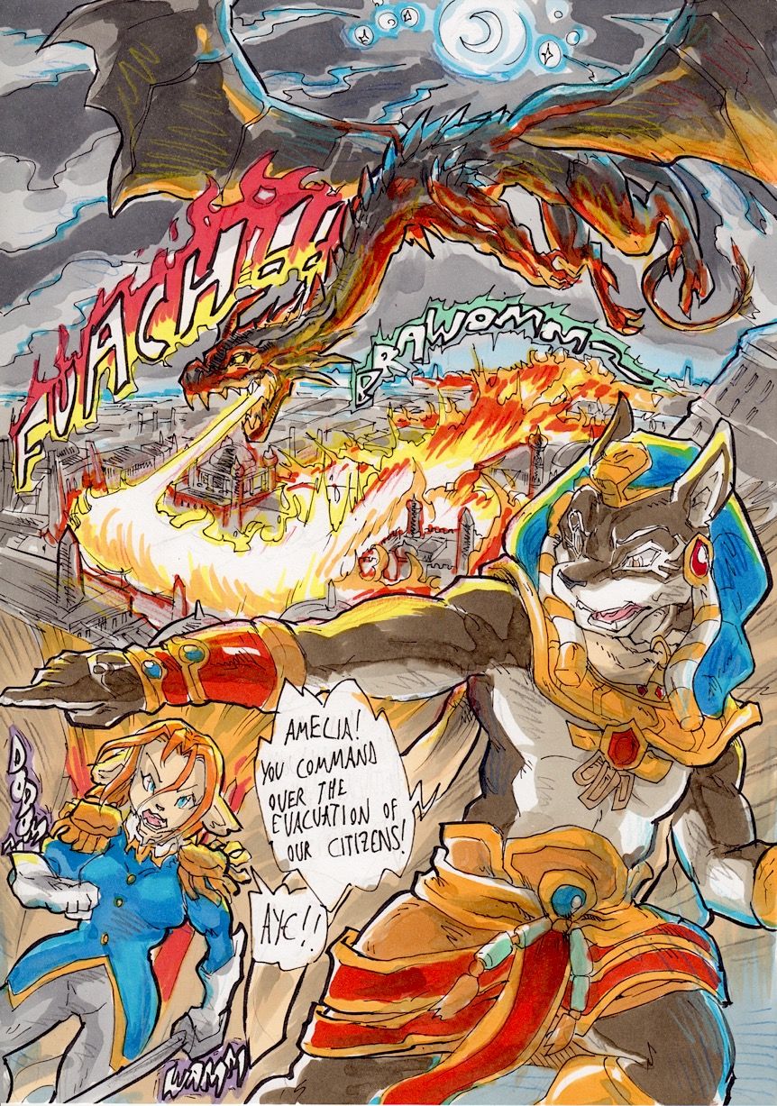 Anubis Stories Chapter 3 - Dragon Attack page 12 full