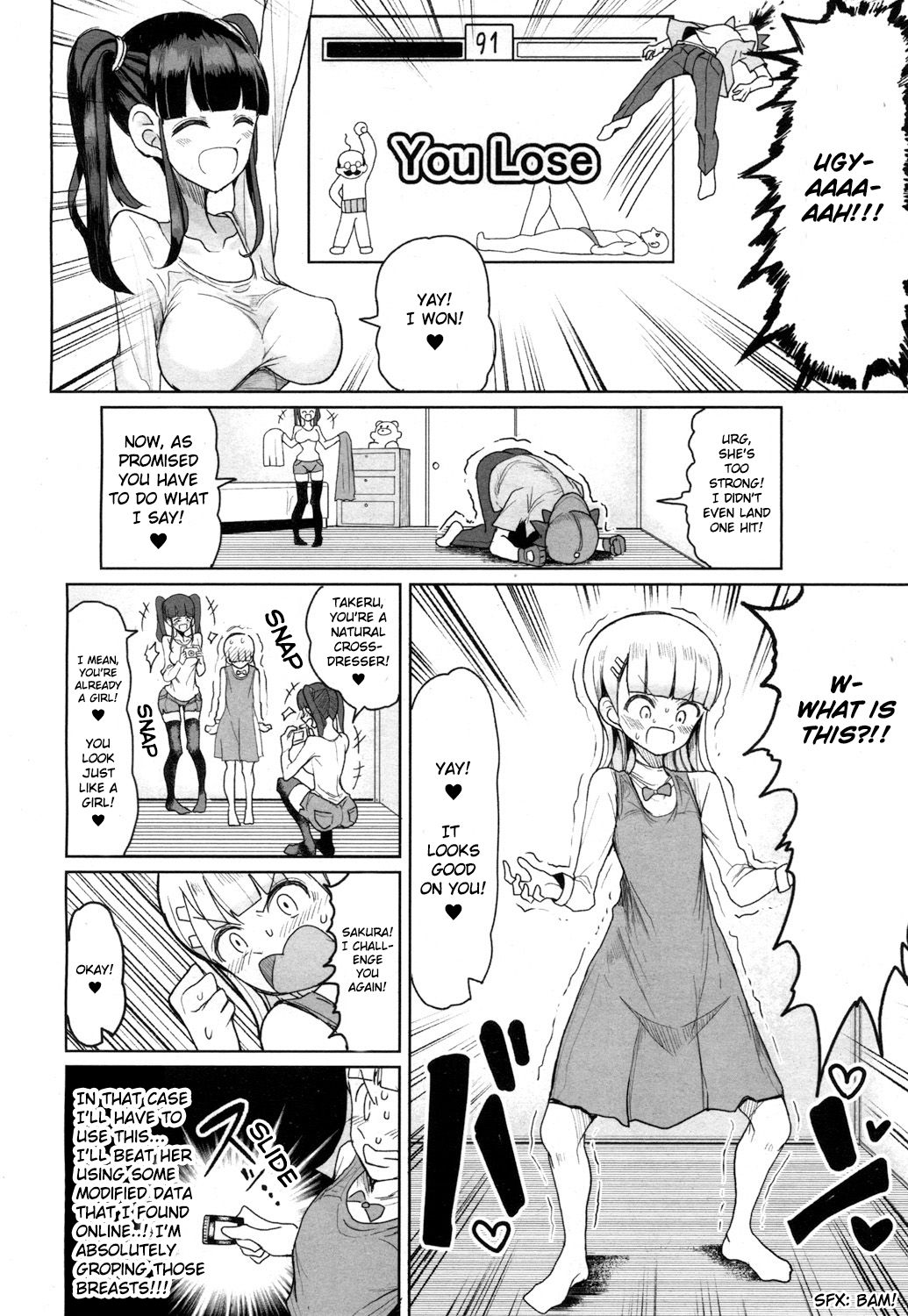 Sekai Saikyou no Onna VS Chounai Saikyou no Shounen | The Strongest Girl in the World vs. The Strongest Boy in Town page 4 full