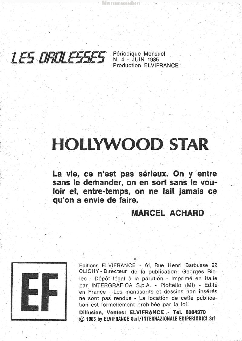 Elvifrance - Les drolesses - 004 - Hollywood star page 3 full