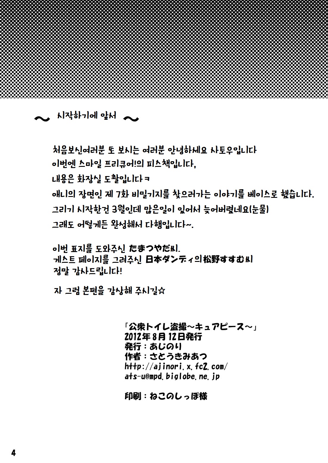 Koushuu Toile Tousatsu ~Cure Peace~ | 공중 화장실 도촬 ~큐어 피스~ page 3 full
