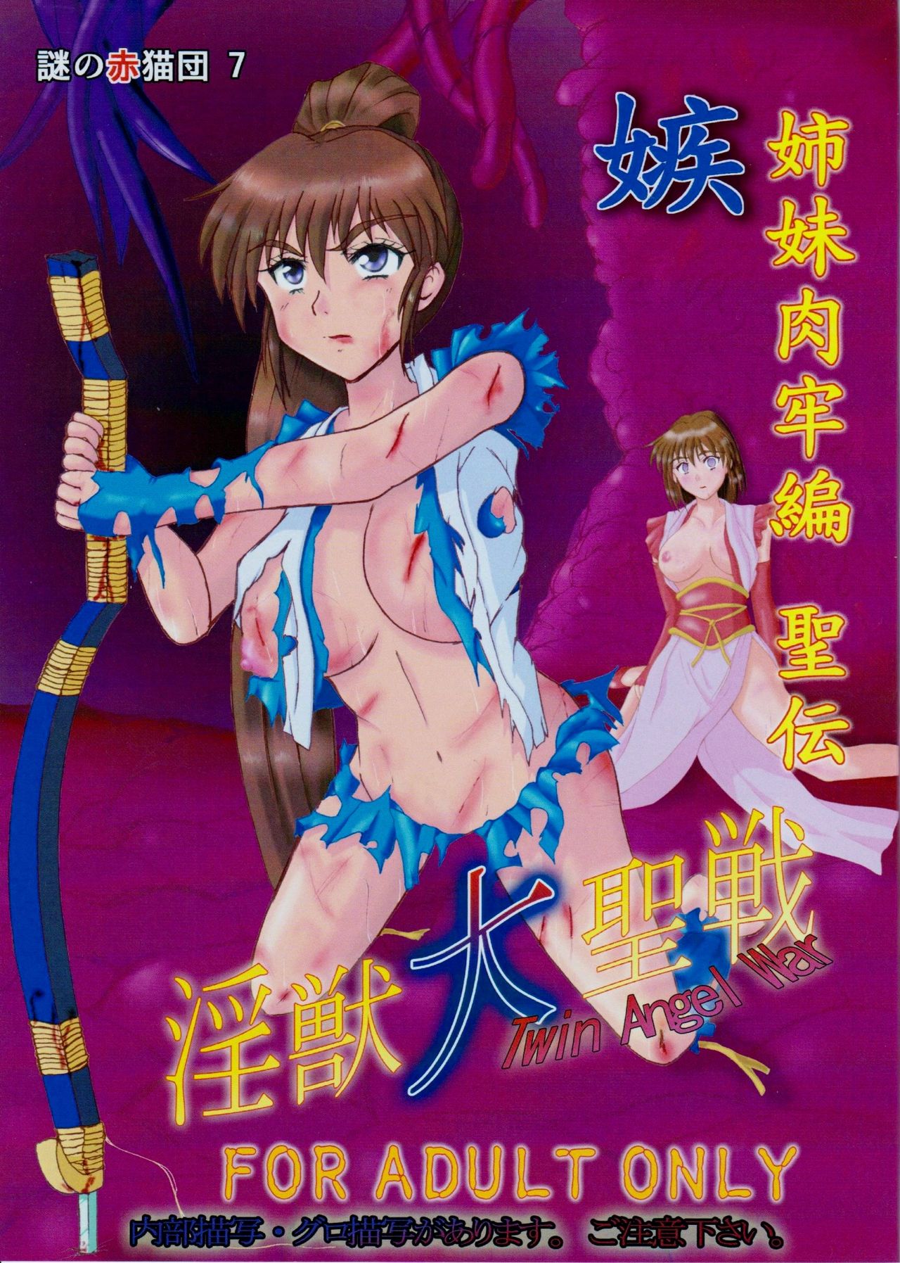 謎の赤猫団 7 淫獣大聖戦 嫉 Twin Angel War 姉妹肉牢編・聖伝 Injuu Seisen Twin Angels page 1 full