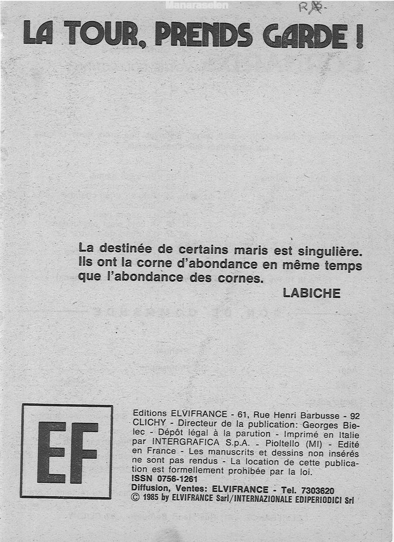 Elvifrance - Les cornards - 040 - La tour, prends garde ! page 3 full