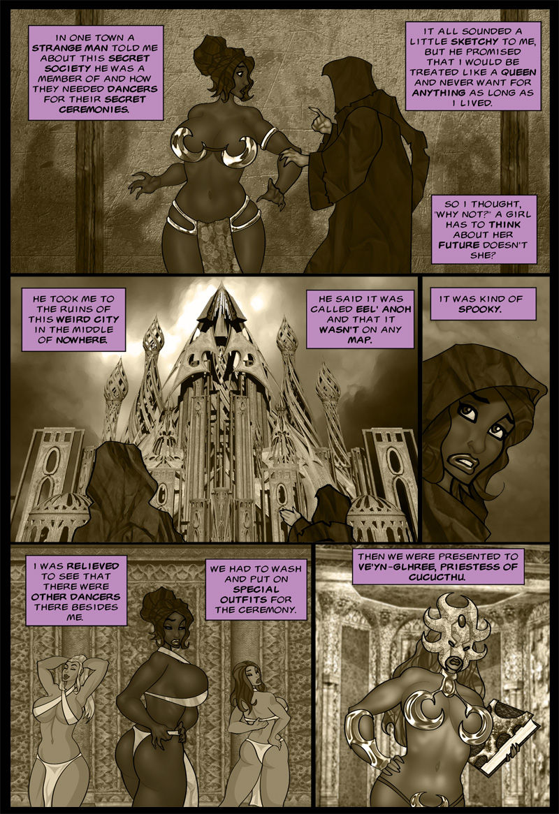 The Savage Sword of Sharona: 2 The Call of Cucucthu page 9 full