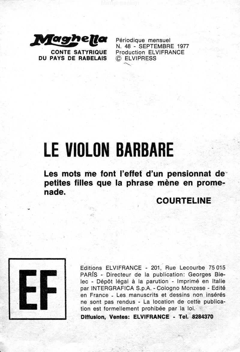 Elvifrance - Maghella  - 048 - Le violon barbare page 3 full