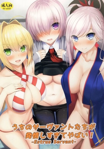 (C93)  [Taiki Ken Club! (Taiki KEN)] uchino sa-vantotachi ga hatsujyoushisugite yabai (Fate/Grand Order) cover