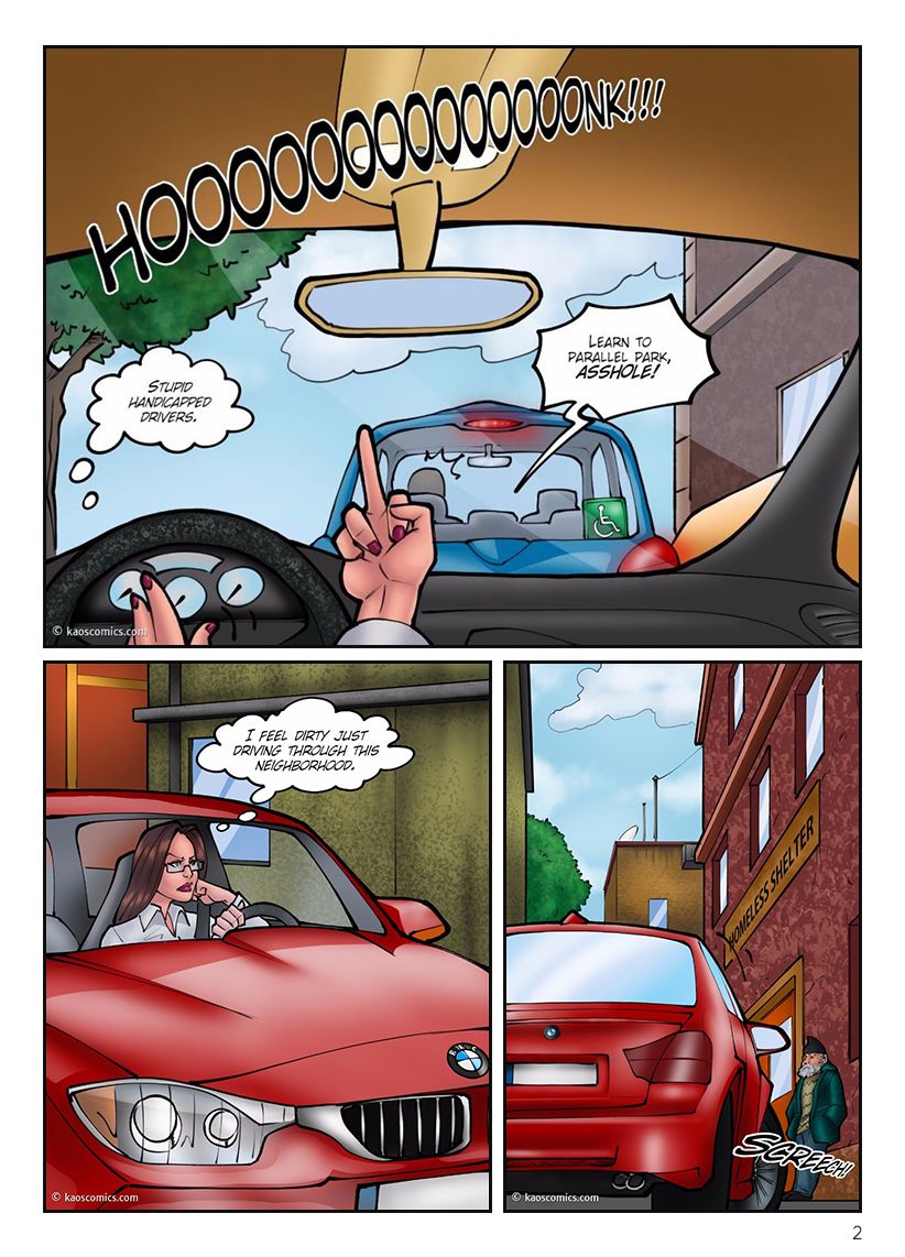 Kaos Doctor Bitch 1 & 2 comic versions complete page 3 full