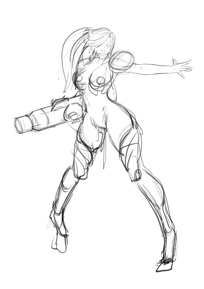 Cyborg Samus Aran page 1 full